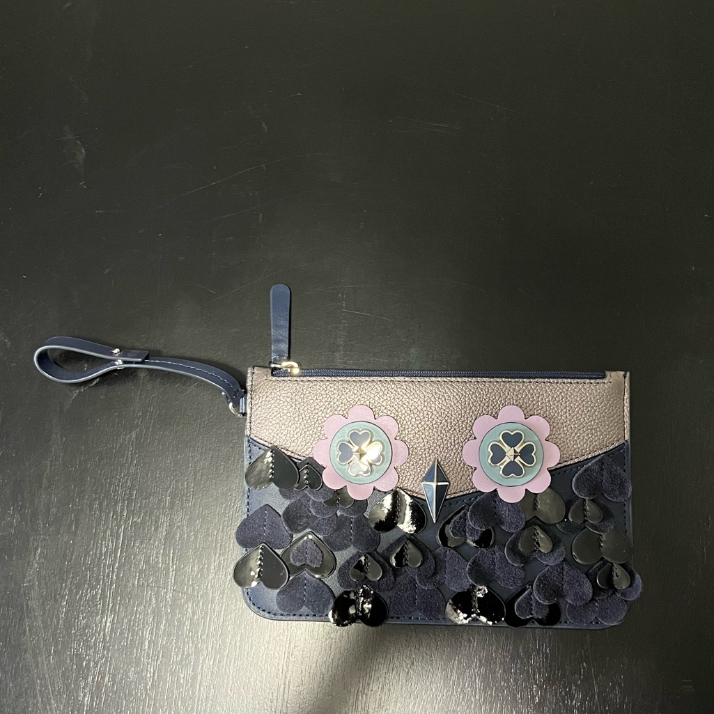 Nwot Kate Spade Dark Blue Owl Wristlet